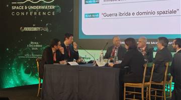 GMSPAZIO at the Space & Underwater conference to discuss hybrid warfare and underwater communication